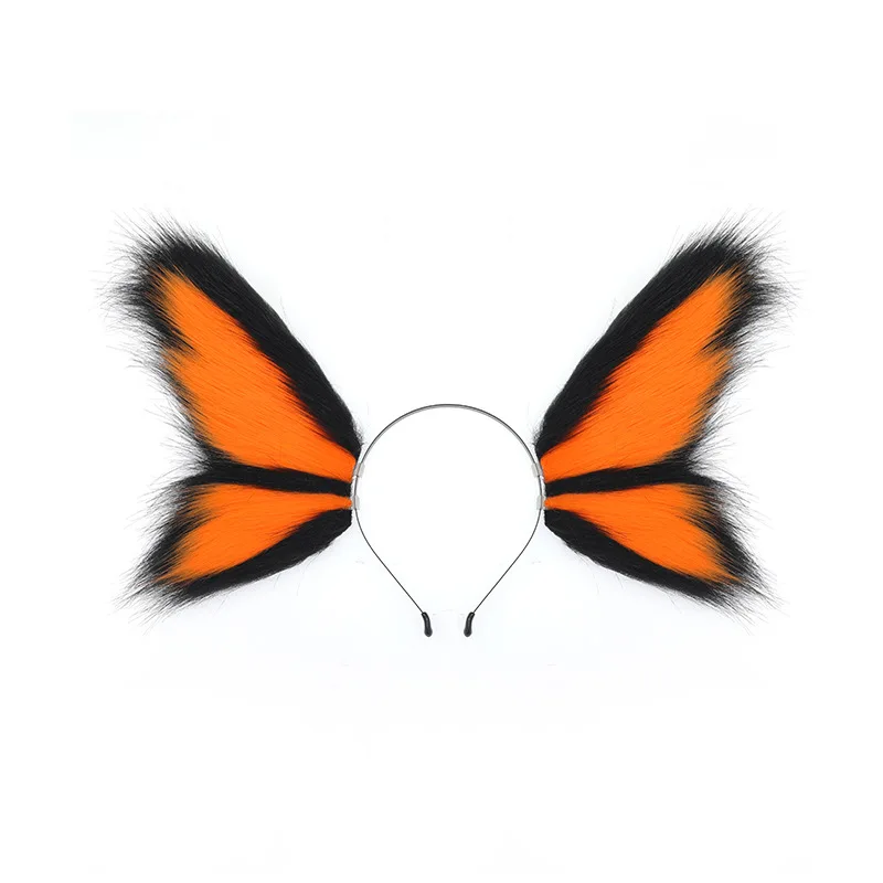 Ręcznie Robiona Opaska na Głowę z Uszami Elfa Zwierzęcia Anime Fantasy Stworzenie Maskarada Kostium Nakrycie Głowy Nastolatki Dziewczyna Cosplay Przebranie