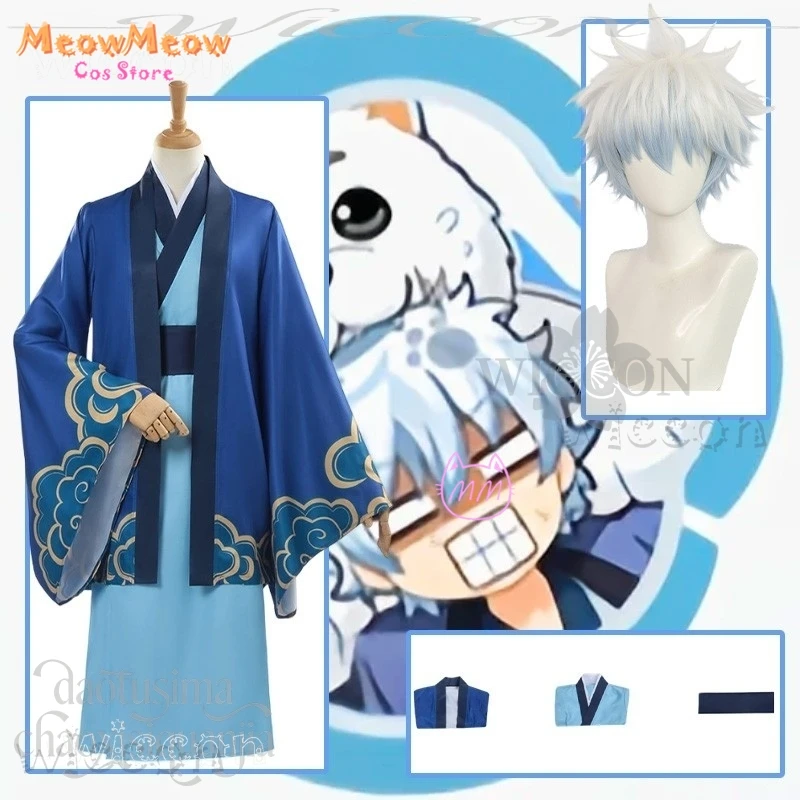 Disfraz Anime jeu Majsoul Crossover Kintaaa Cosplay Toki déguisement d'halloween Kimono japonais bleu Anime déguisement de noël