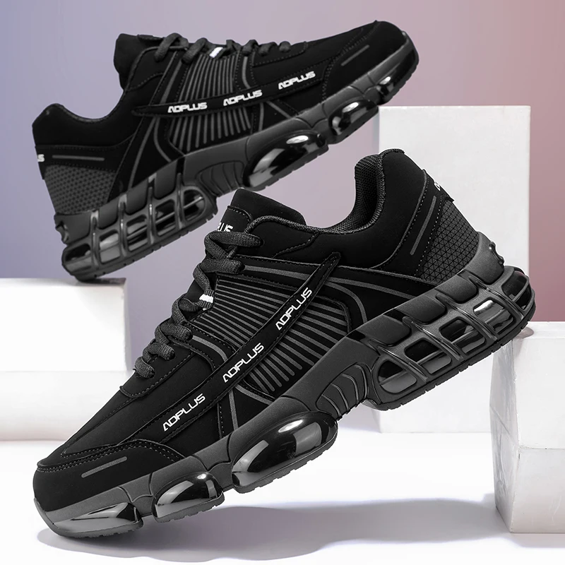 

Men's spring new casual versatile youth lightweight sports running shock-absorbing fly woven mesh breathable dad shoes