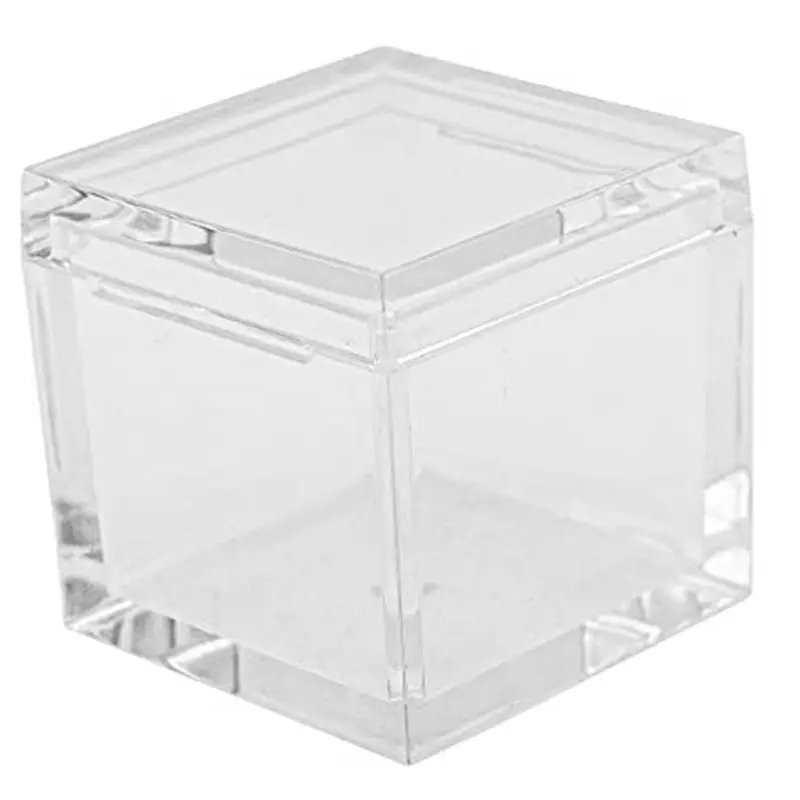 BHBD-20Pcs Acrylic Box Trays For 0.39Inch 10Mm Elements Cubes Clear Case Periodic Table Bracket For Elements Collections