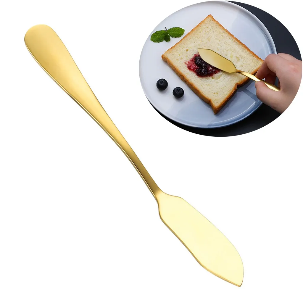 Stainless Steel Butter Knife Cheese Dessert Jam Knifes Cream Cutlery Marmalade Toast Bread Knives Butter Spreader Kitchen Gadget