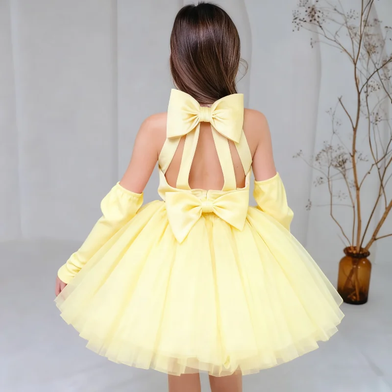 

Элегантное платье с цветочным узором для девочек, детское праздничное платье принцессы с цветами ручной работы на свадьбу, день рождения, вечеринку