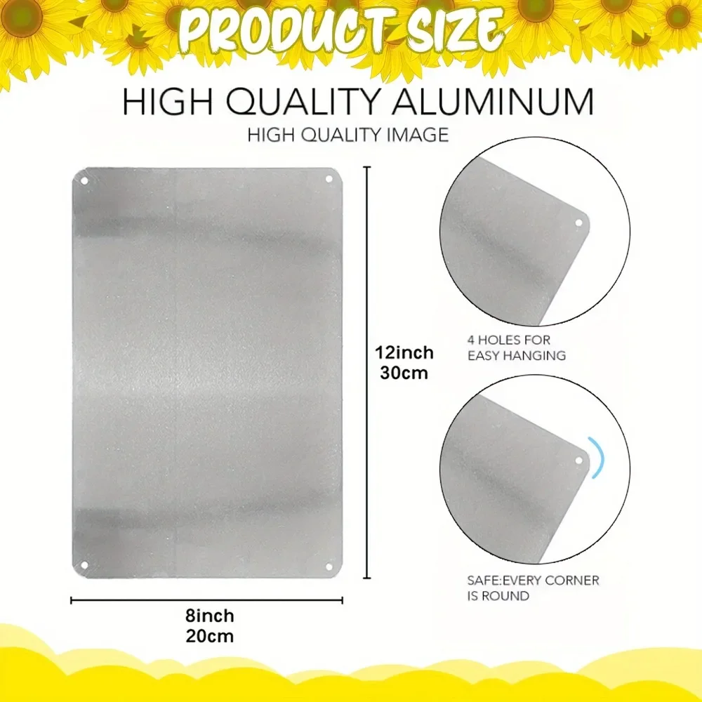 CIFbuy Funny Duck Metal Sign Aluminum Wall Art 12x8 Inch Waterproof Rustproof Decor for Home Garden Garage Office Patio