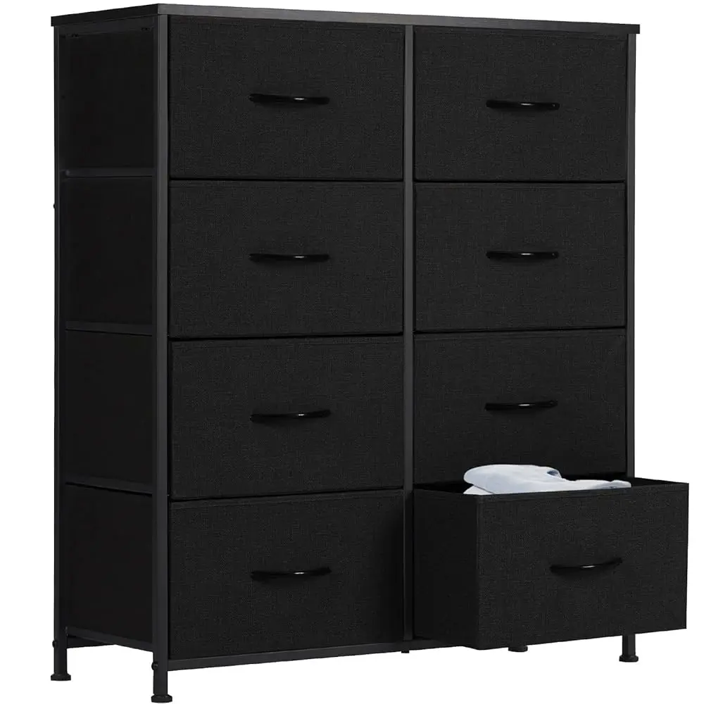 

Dresser, Dresser For Bedroom Drawer Organizer Storage Drawers, Fabric Storage Tower With 8 Drawers, Chest Of Drawers With Steel