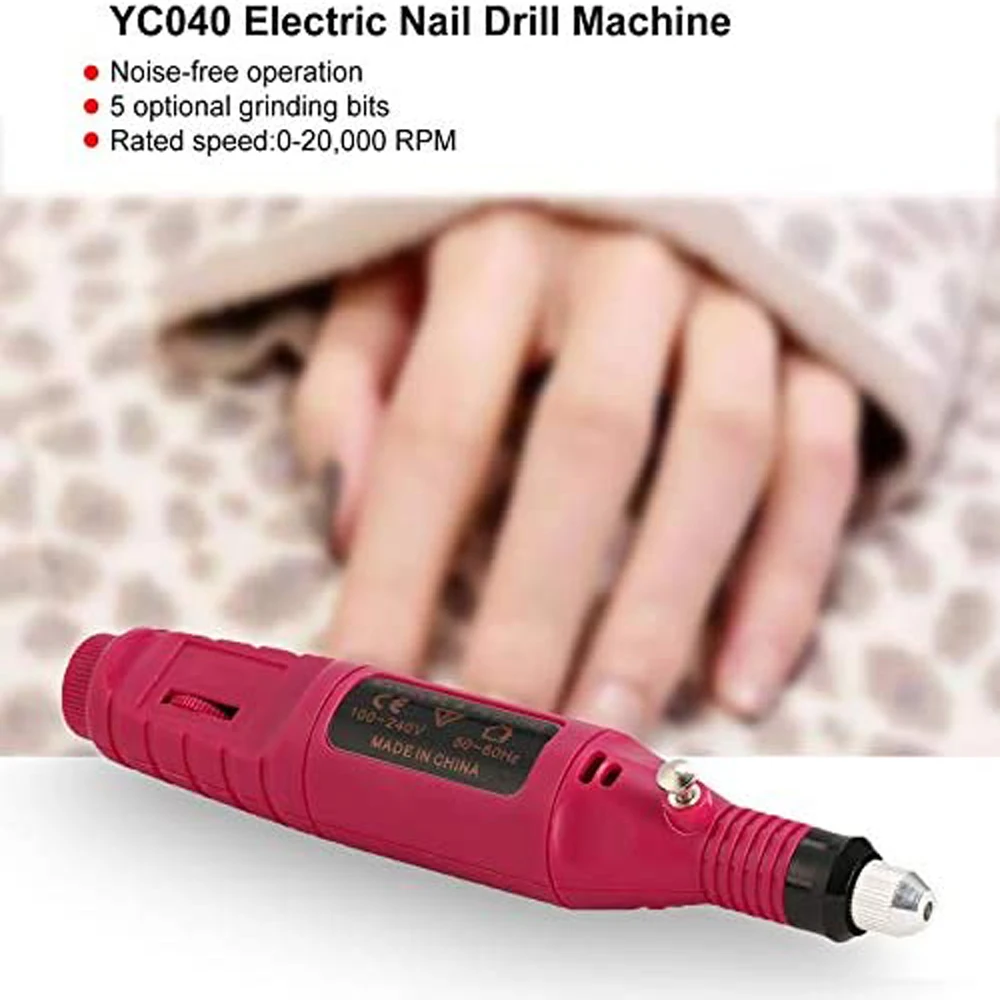 الكهربائية مسمار التدريبات عدة إزالة البولندية مانيكير باديكير 6 قطعة ملف الأظافر الرملي العصابات آلة مسمار الفن القلم جهاز