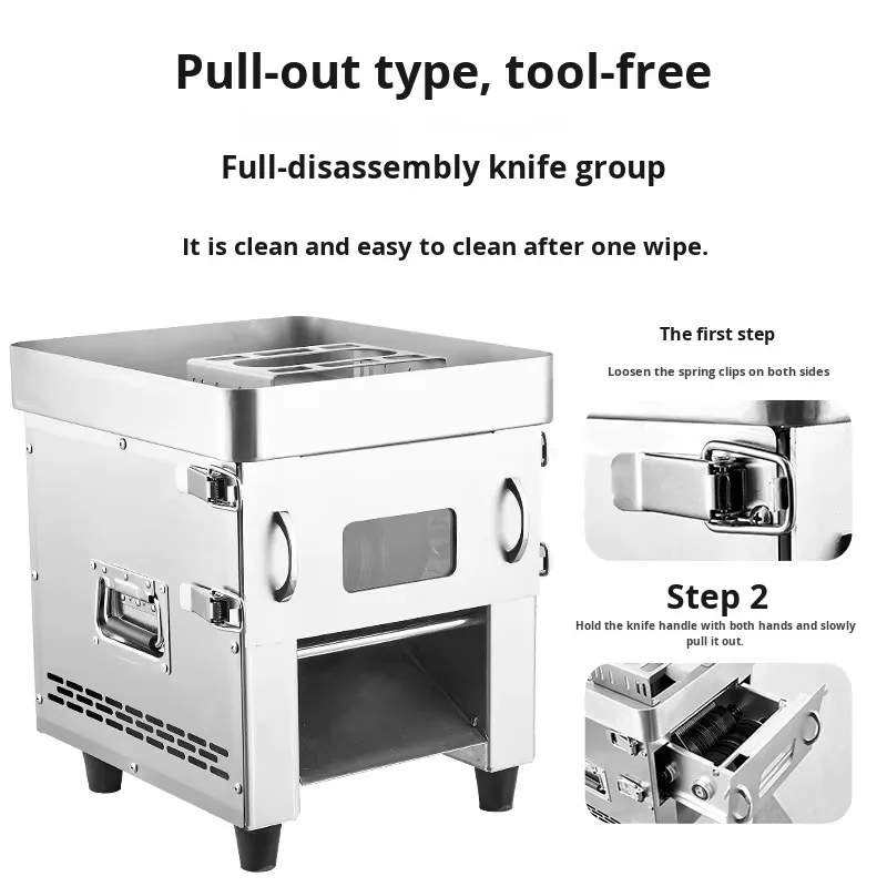 새로운 상업용 고기 절단기 전기 수동 스테인리스 스틸 데스크탑 분쇄기 다기능 채소 및 과일 고기 분쇄기