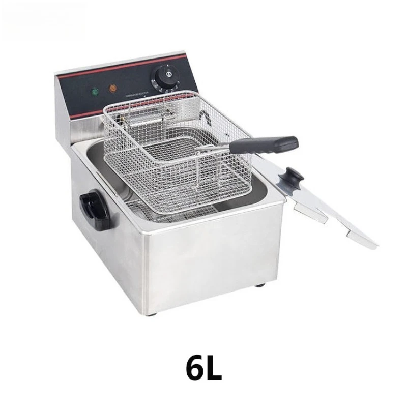Hot Selling Electric Chicken Donut Potato Funnel Cake Fryer Commercial Automatic French Fries 6L Fryer 2500w