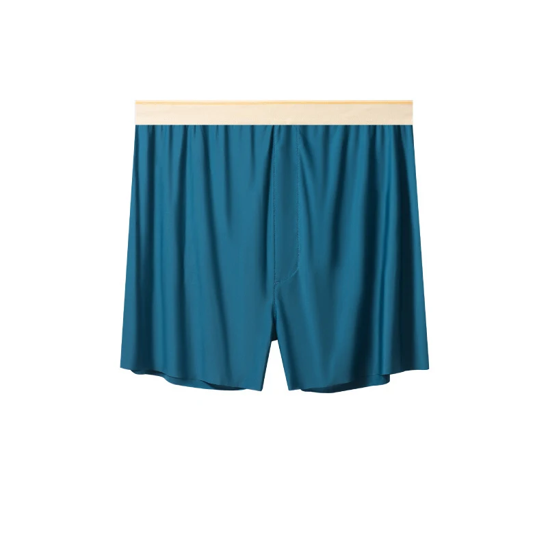 Tamanho grande fino calças de seta dos homens roupa interior de seda gelo calcinha verão secagem rápida solta legal respirável boxer shorts homme