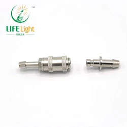 NIBP Cuff Connector NIBP Air Hose Aadpt Blood Pressure Cuff Connector Male Female Quick Disconnect Bayonet Airway Metal Joints