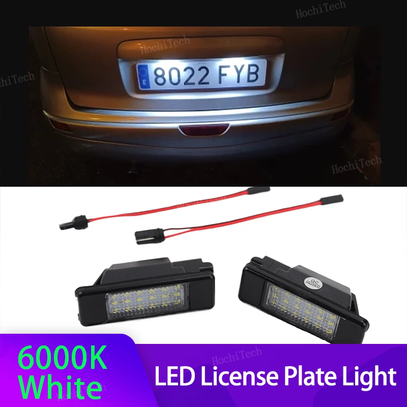 12V LED License Number Plate Light Lamp White For Nissan Primera P12 Teana Pathfinder Qashqai X-Trail Juke March Rogue Sport