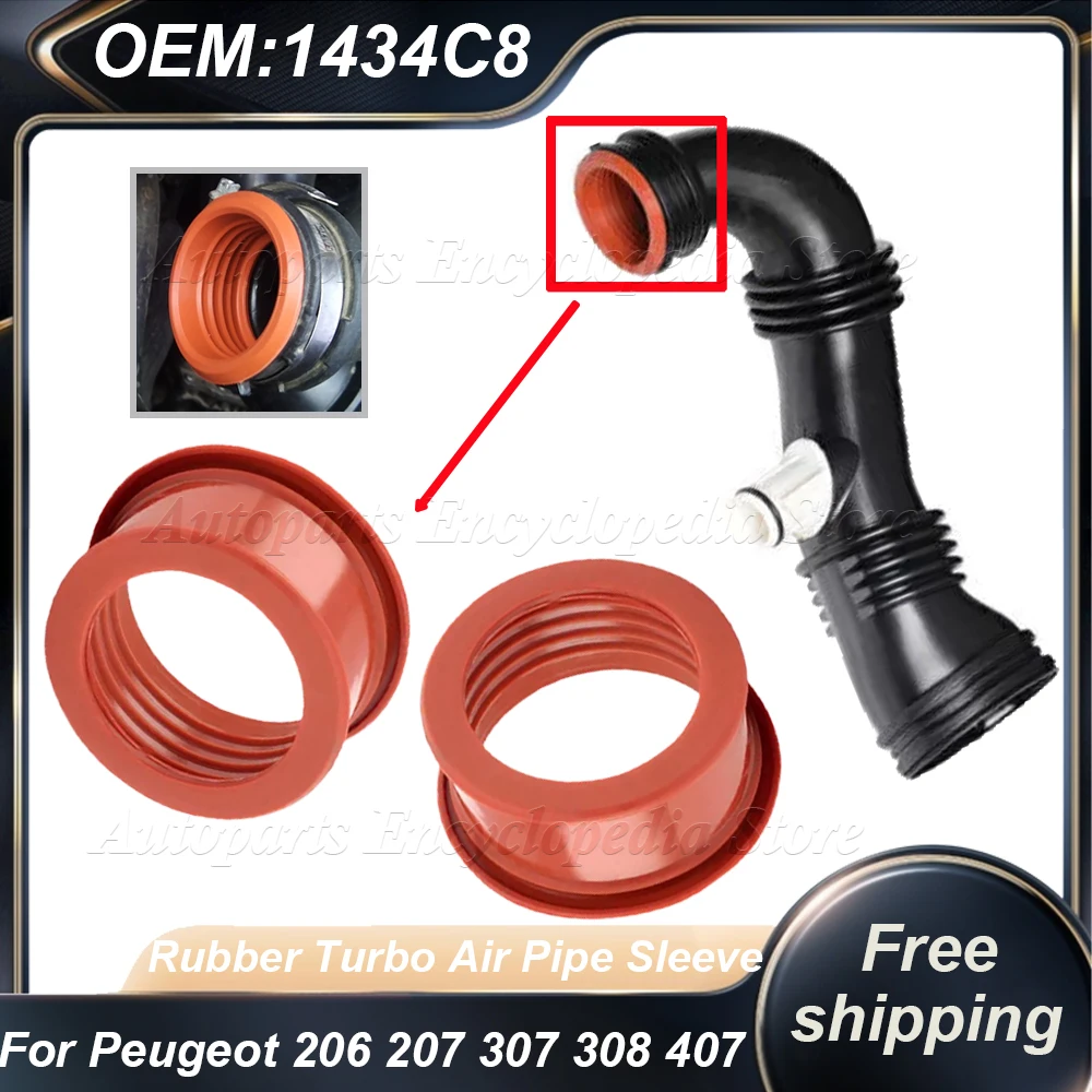1 PC 1434.C8 Voor PEUGEOT 206 207 307 308 407 EXPERT PARTNER 1.6 HDI 1434C8 Turbo Mouw Rubber Turbo Air Pijp mouw