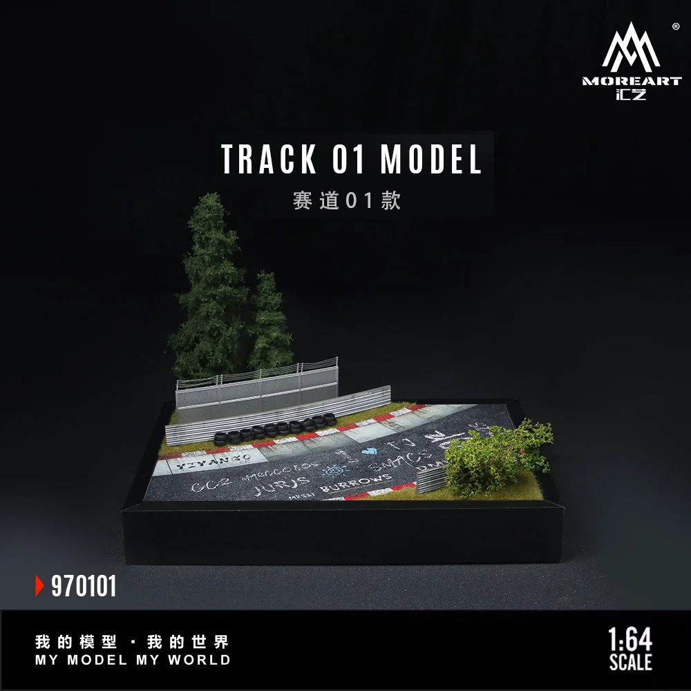 

* Предварительный заказ * Модель сцены More Art 1:64 Track 01, диорама парковки для дисплея, коллекции и подарка