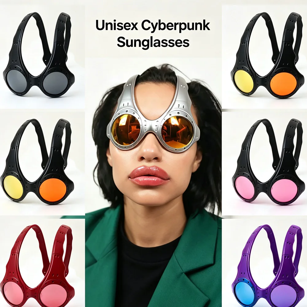 New Outdoor Over The Top Sunglasses Super Large Shaped Y2k Head Men And Women Sports Glasses Personalized Cycling Accessories