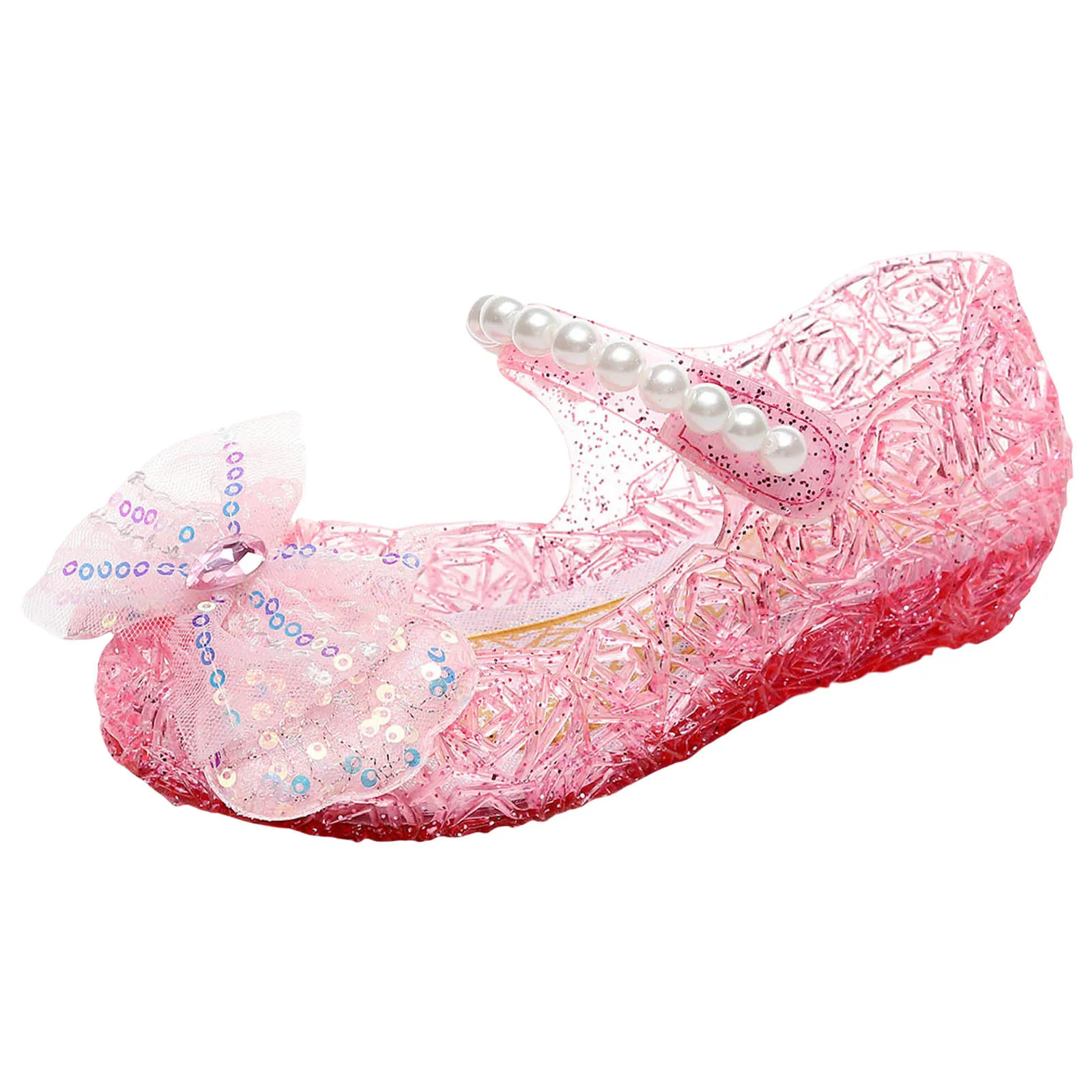 Toddler Infant Kids Baby Girls Crystal Sandals Cosplay Party Princess Shoes Sandals Children Hook Loop Girls Shoes 2-10 Years