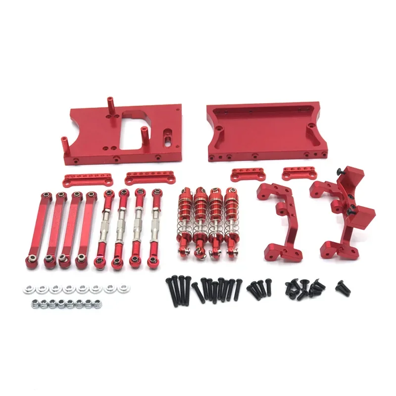 MN D90 MN98 MN99S Metal Chassis Pull Rods Servo Mount Bracket Shock Absorber Beam Set 1/12 RC Car Upgrades Parts