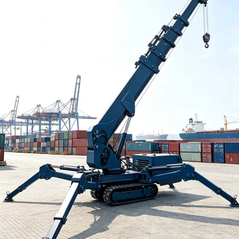 Use Remote Spider Crane Man Basket Automatic Leveling Stabilizer Leg 360 Degree Rotation 1.5 3 5 8 10 Ton