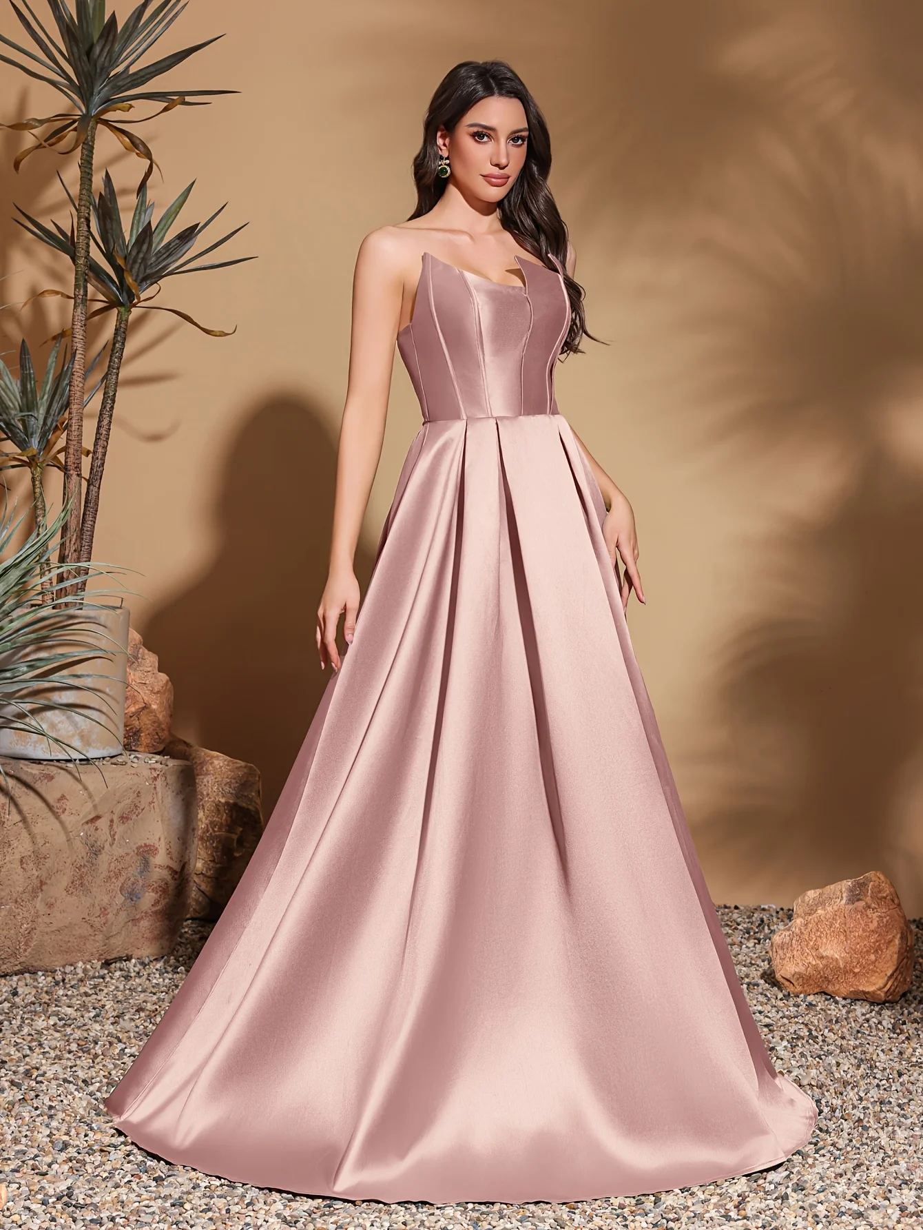 Decote assimétrico, vestido de noiva com gravata nas costas em cetim, vestido elegante e chique, adequado para dança, festa