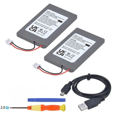 1800mAh LIP1359 교체 배터리 – Sony PlayStation 3 DualShock 3 CECHZC2E/CECHZC2U 컨트롤러용 USB 충전 가능