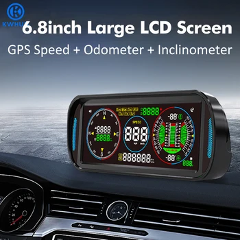 4x4 Off-Road Digital Inclinometer – LCD HUD Display with Speedometer, GPS Odometer & Tilt/Angle Meter 1