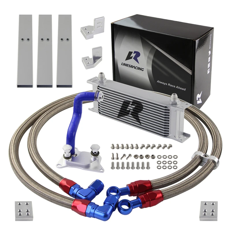 Oil Cooler Kit for VW Golf MK7 GTI/R VII 2.0L Audi A3/S3 8V Tiguan Skoda Octavia 2012+ 13 /16 Rows AN8 8-AN EA888 Gen.3 Aluminum
