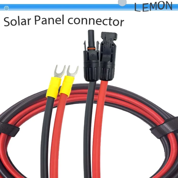 30A 1000v DC Solar Panel Adapter to U Terminal with PG11 Waterproofing Connector Cable