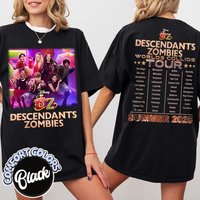 Descendants Zombies World Tour 2-Sided Shirt Worlds Collide Concert Tee Zombies 4 Girls Trip Matching Outfit Shirt