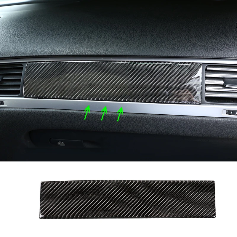 

For VW Touareg 2011 2012 2013 2014 2015 2016 2017 2018 Carbon Fiber Car Center Control Passenger Side Dashboard Panel Cover Trim