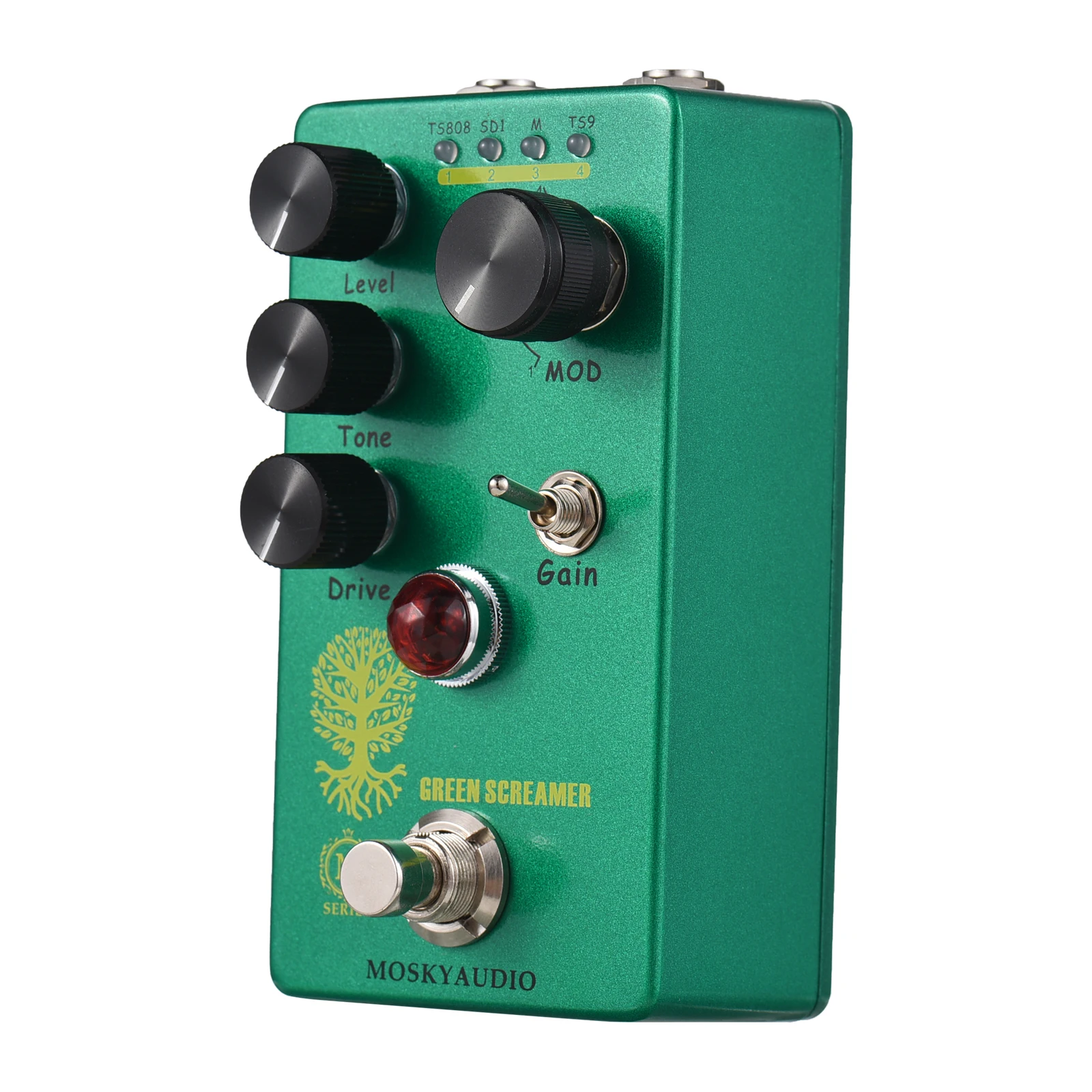 

MOSKYAudio /Overdrive Guitar Effect Pedal 4 Mode Switch & Level//Drive Controls Compact Portable Digital Overdrive Gu