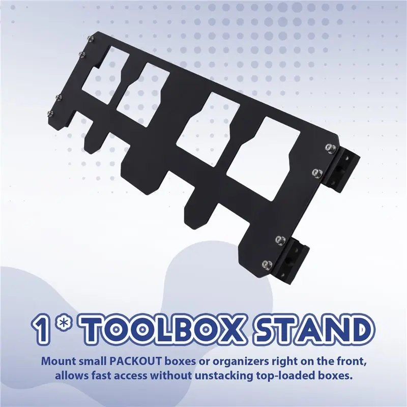 AA01-Packout Mounting Plate For Front Of Rolling Toolbox For -Packout Toolbox Organizer Bracket