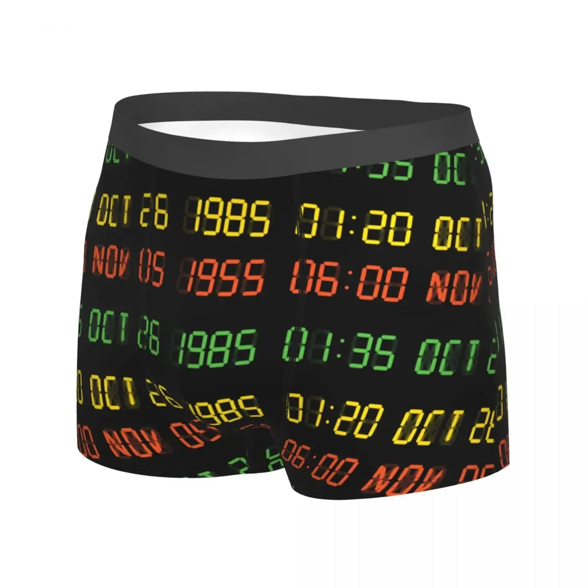 Men's Time Circuits Boxer Shorts Panties Soft Underwear Back To The Future Male Novelty Underpants