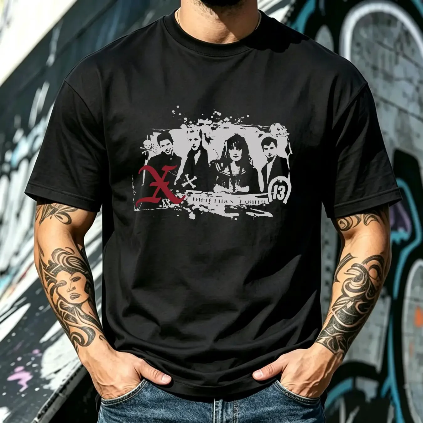 washed T Shirt X PUNK ROCK BAND XL EXENE CERVENKA JOHN DOE LOS ANGELES VTG 2003 ANVIL vintage Washed Slightly Stylish homme