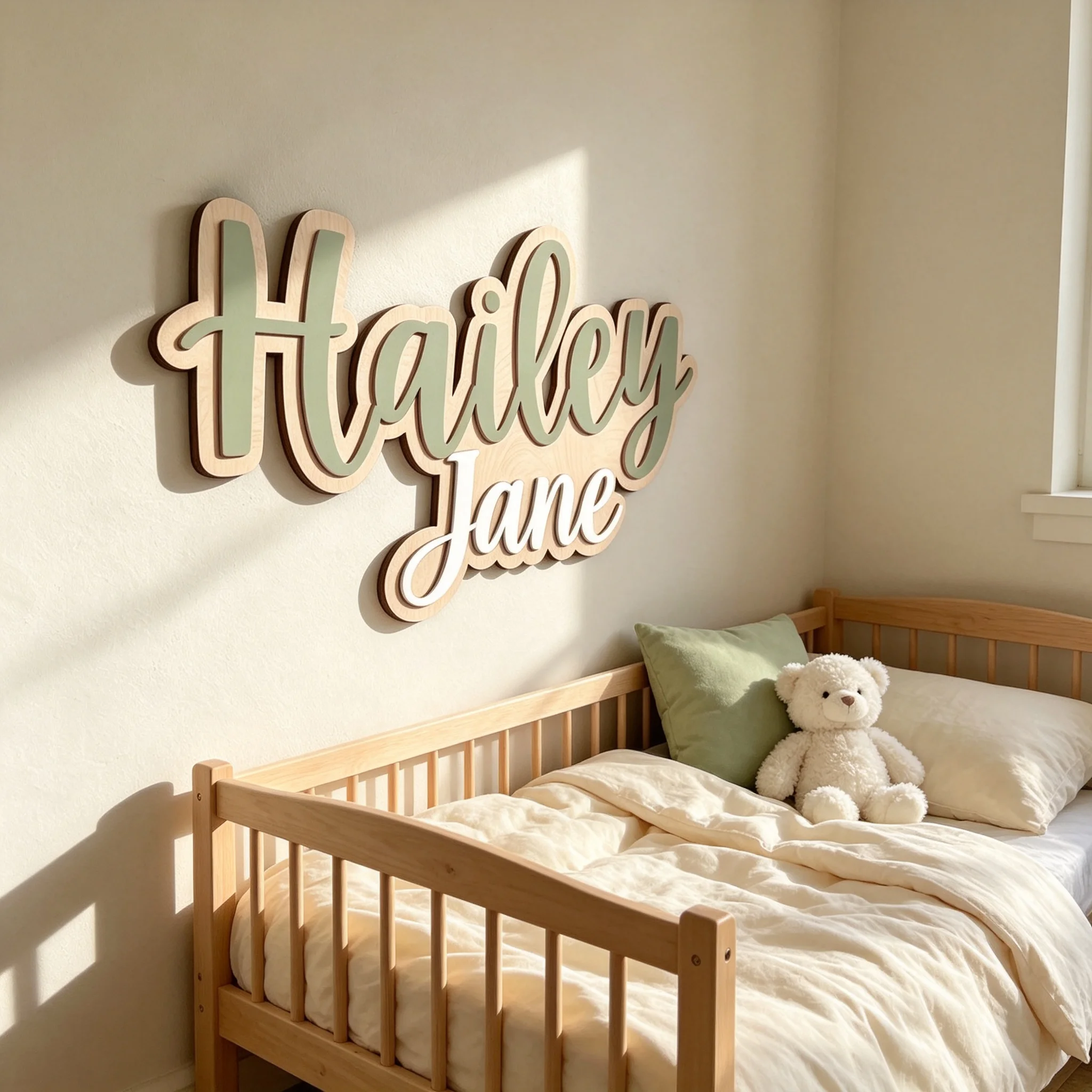 1Pc 맞춤형 북유럽 스타일 나무 이름표, 가정 어린이 - Baby Nursery Diy 리뷰 및 가격
