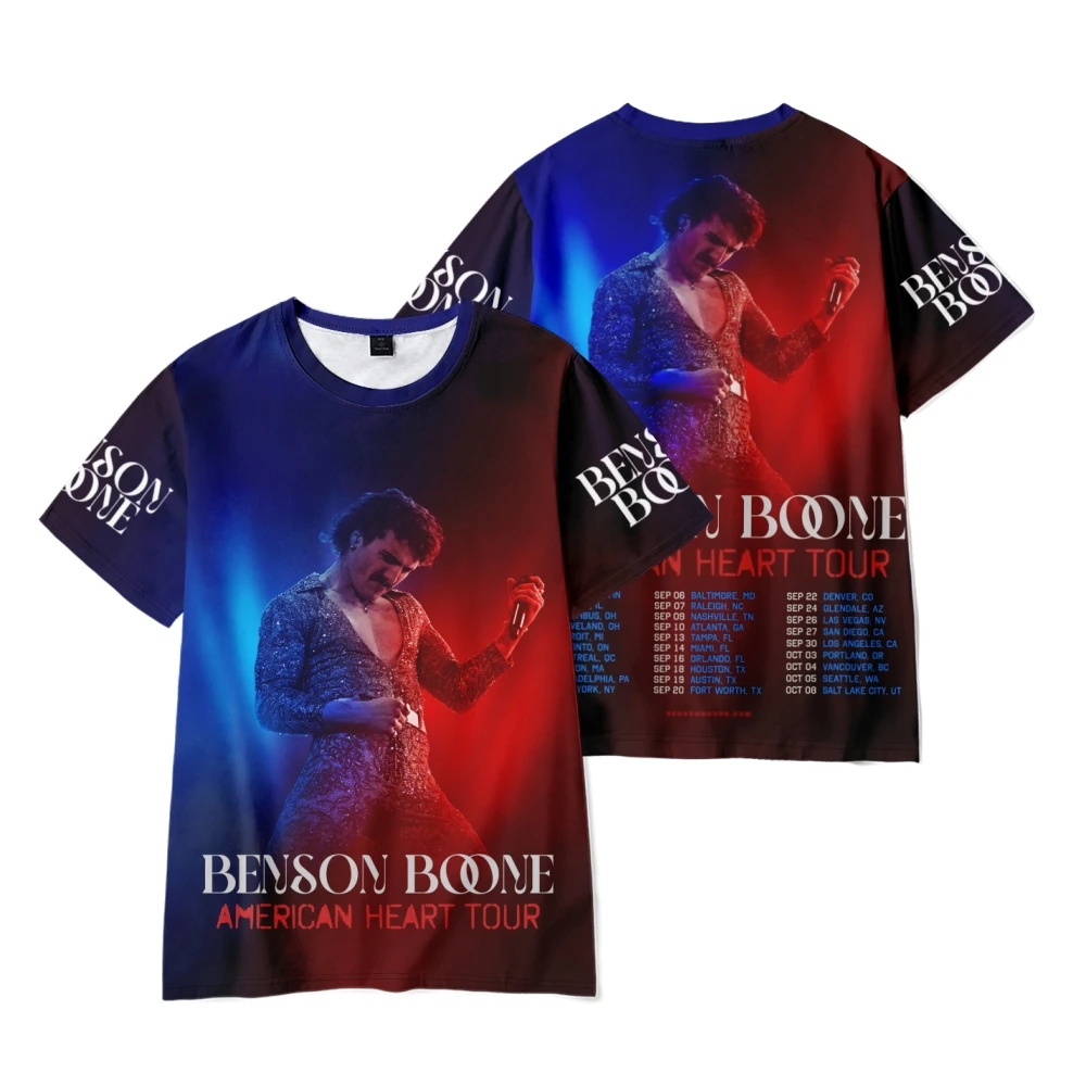 

Benson Boone Merch T-shirt Merch Men Short Sleeve Women Funny Tee Unisex Harajuku Tops
