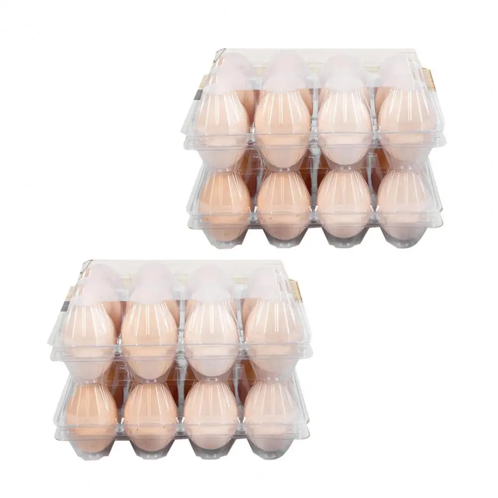 Farm Egg Display Case Secure Fasteners Egg Container Reusable Plastic Egg Cartons for Home Ranch Market Display Bulk for Farm