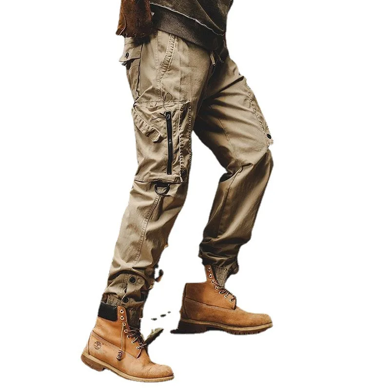 Camo Navy Trousers Man Harem Y2k Tactical Military Cargo Pants for Men Techwear High Quality Outdoor Hip Hop Work Stacked Slacks