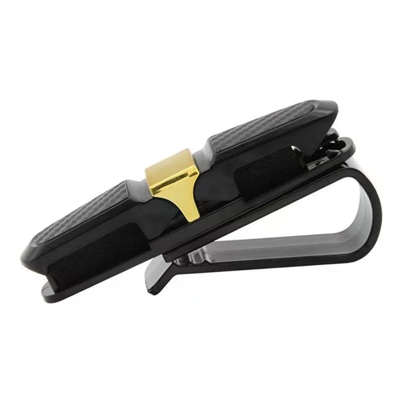 Car Sunglasses Frame Carbon Fiber Bills Glasses Clip Multi Function In Car Creative Eye Box Card Double Headed Clip On Board image 2