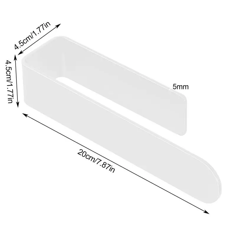 Hand Towel Rail U Shaped Acrylic Towel Bar Holder No Drilling Hand Towel Ring Holder For Rvs Toilets Laundry Rooms Bathrooms