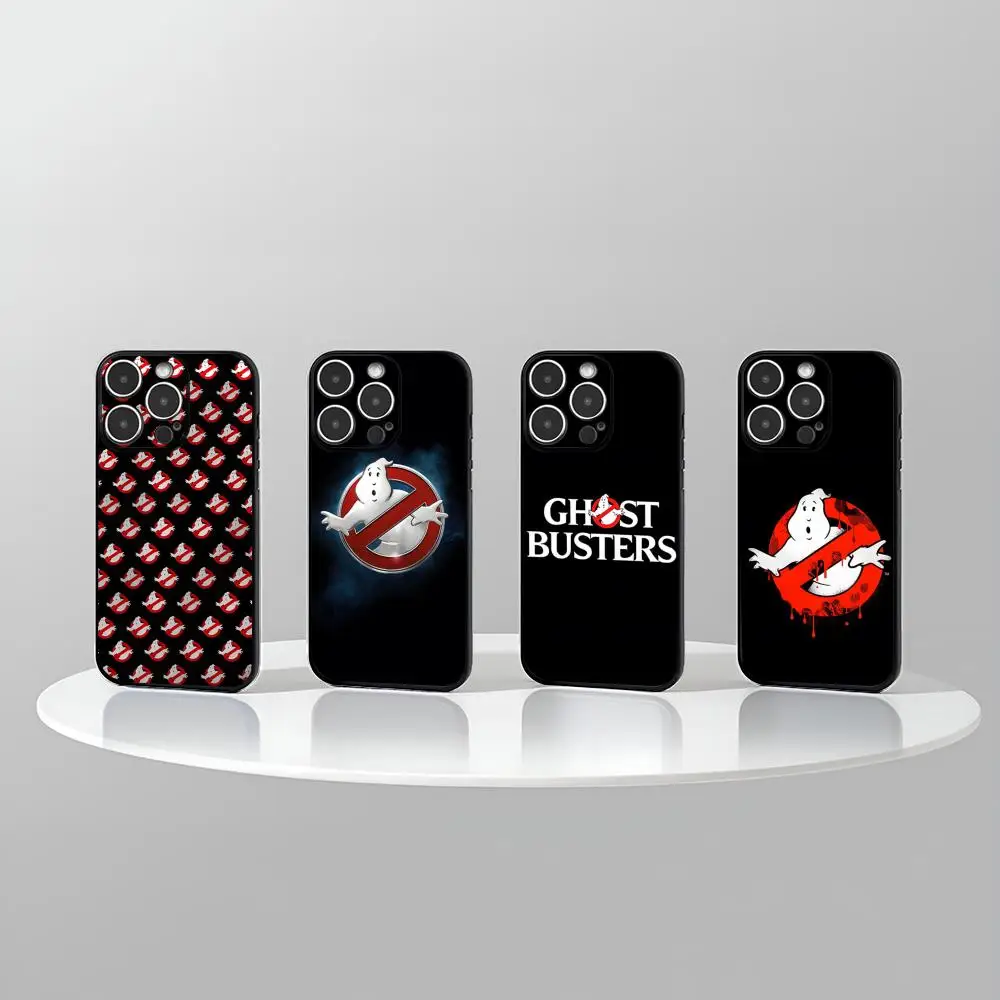 Funny Ghostbuster Phone Case New For IPhone 16 15 14 12 13 11 Pro Max Mini X XR XS Plus Black Silicone Transparent Cover