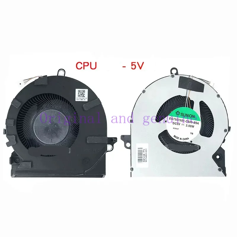 Imagem -02 - Refrigerador Portátil para hp Omen Cpu Ventilador de Refrigeração Gpu 16 b 16 c Tpn-q265 Tpn-q267 Novo Genuine