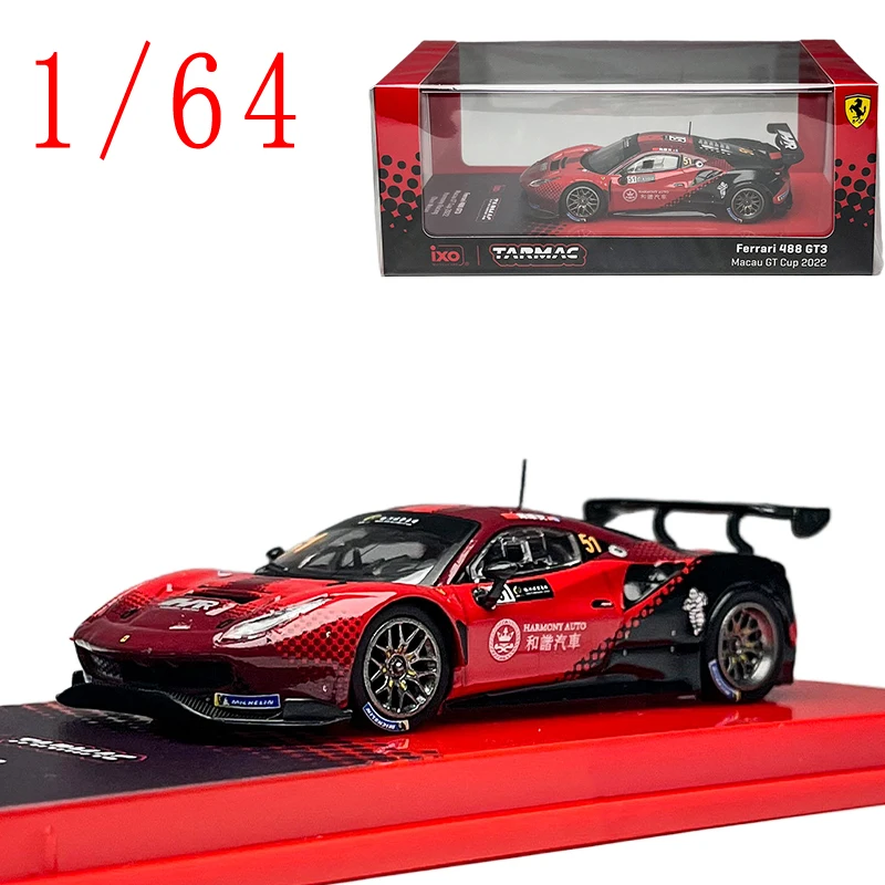 

Diecast 1/64 Scale Ferrari 488 Alloy Car Model Ferrari 488 GT3 Cup 2022 Play Vehicles Toys for Boys Gift Original Box