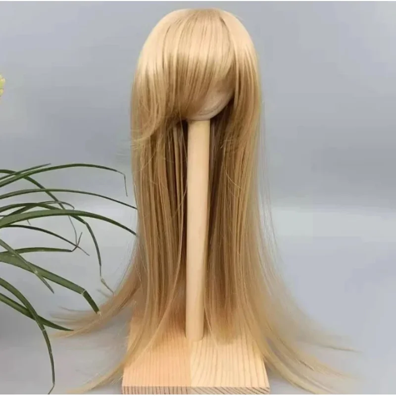 باروكة BJD SD مقاس 1/3 1/4 1/6 1/8 1/12، شعر من الألياف المقاومة للحرارة العالية، إكسسوارات باروكة الدمى