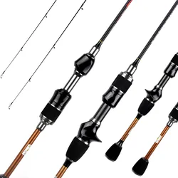 Carbon Solid Spinning Pole UL Tuned Stream Fishing Rod Lure weight 0.8-5g Fast Lure Bait Casting Rod 1.65/1.8m
