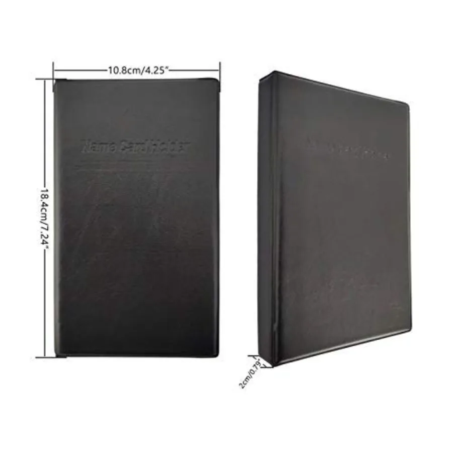 Business Card Organizer Business Card Holder Book, Portable Business Card Binder File Sleeve Storage, Business Card Holders, 12