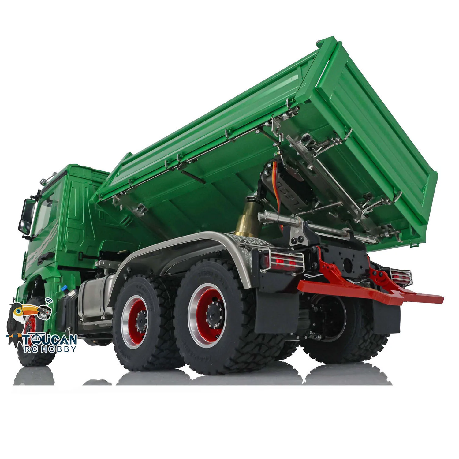 

LESU 3Axles 1/14 Hydraulic RC Dumper 3-way Tipper Radio Control Dump Truck TOUCAN DIY Vehicle Cars Tipper Toys With Light Sound