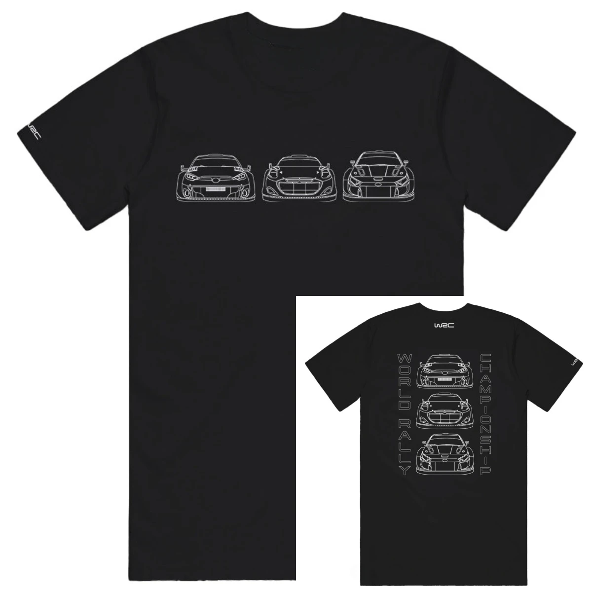 WRC White Rally Race Car Motorsport Graphic T-Shirt Cotton Men Women Streetwear Tee