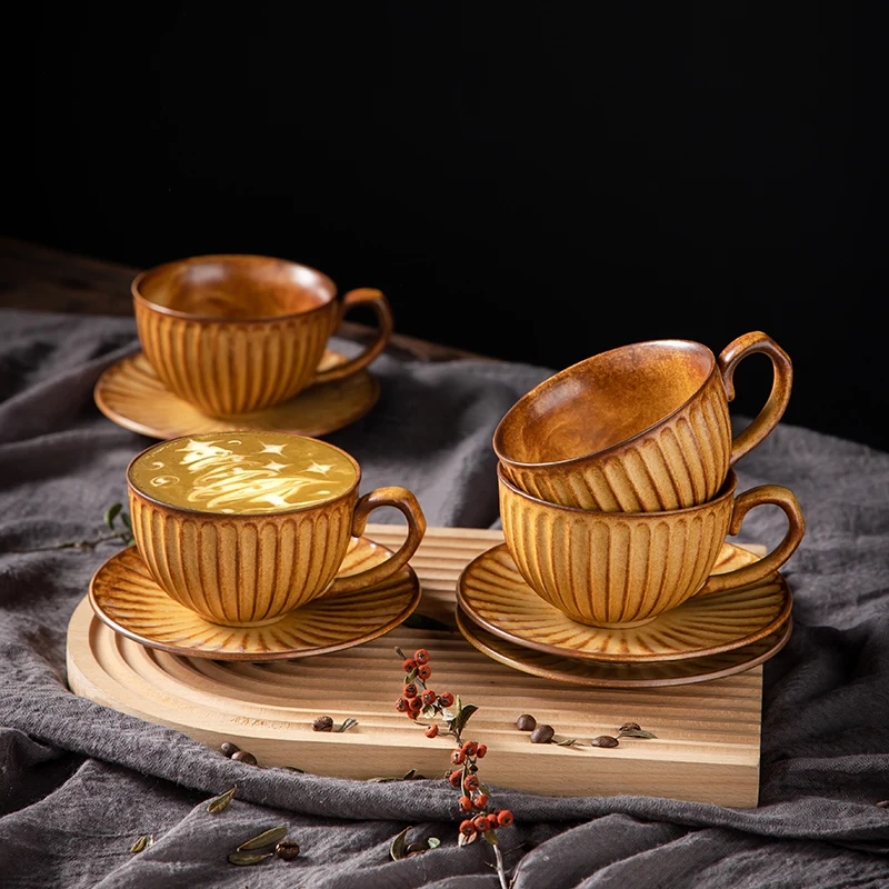 

Zhonggu термостойкая стеклянная чашка и блюдце, редкая чашка для кофе, керамические игровые очки для ликера, портативная ваза из костяного фарфора, чая, кемпинга