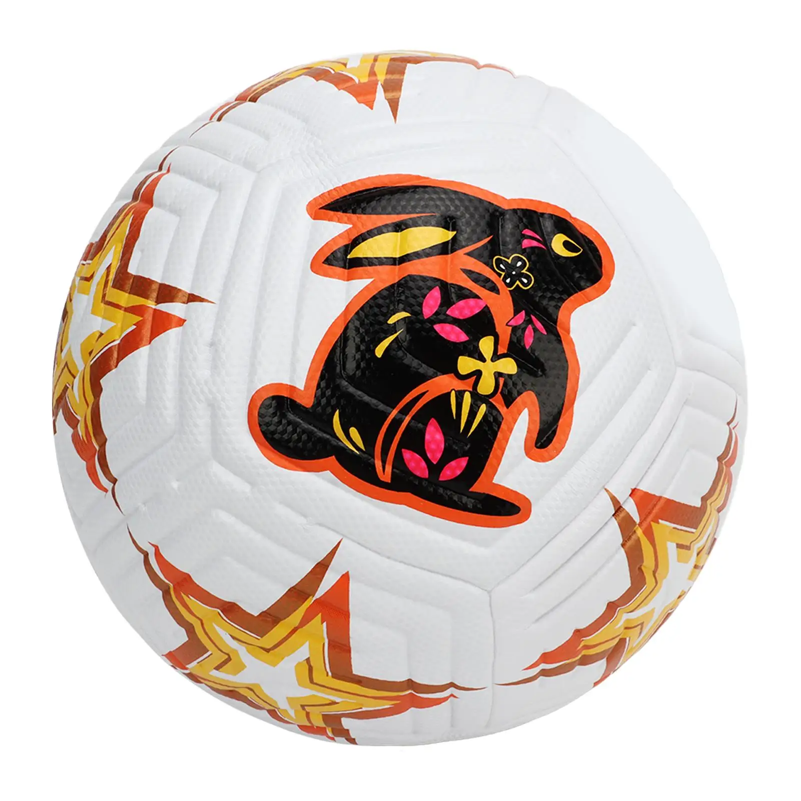 

Professional Size 5 Soccer Ball Kick Resistant Rabbit Pattern Comfortable for matches and Training