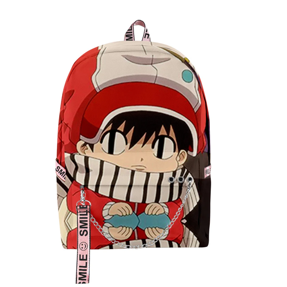 Harajuku novità Kotaro Lives Alone Anime 3D Print School Bags Unisex Oxford Waterproof Notebook zaini da viaggio multifunzione