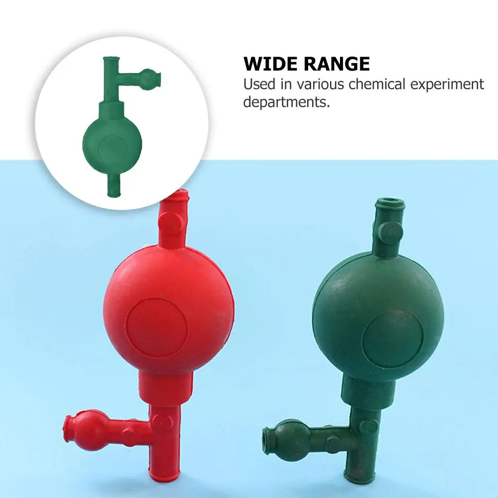 Количественная всасывающая шариковая лампа Наполнитель для пипеток 3-клапанный измеритель синей резины Эффективная работа Химические эксперименты Лаборатория