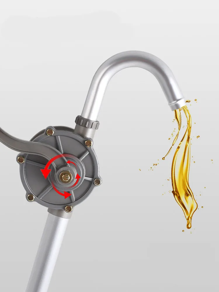 Bomba manual de mão tambor pesado rotativo novo barril de combustível de óleo bomba resistente diesel combustível ferramenta de transferência de gás óleo diesel bomba de combustível